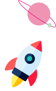 rocketship doodle